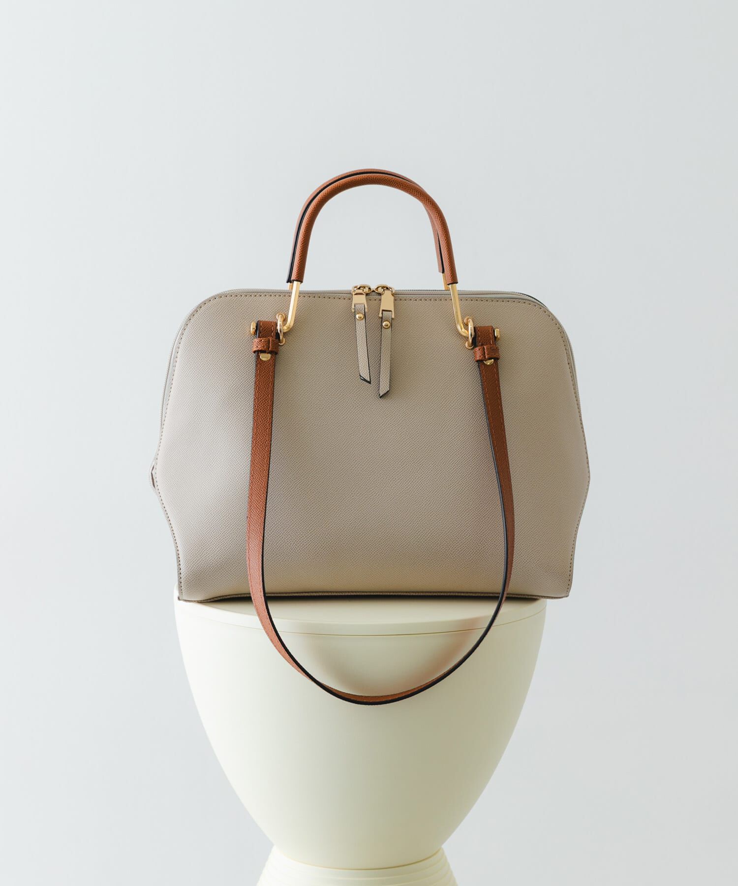 RODE SKO「『インフルエンサーayaさんコラボ』プチ2WAYハンドバッグ」|ハンドバッグ|ライトベージュ