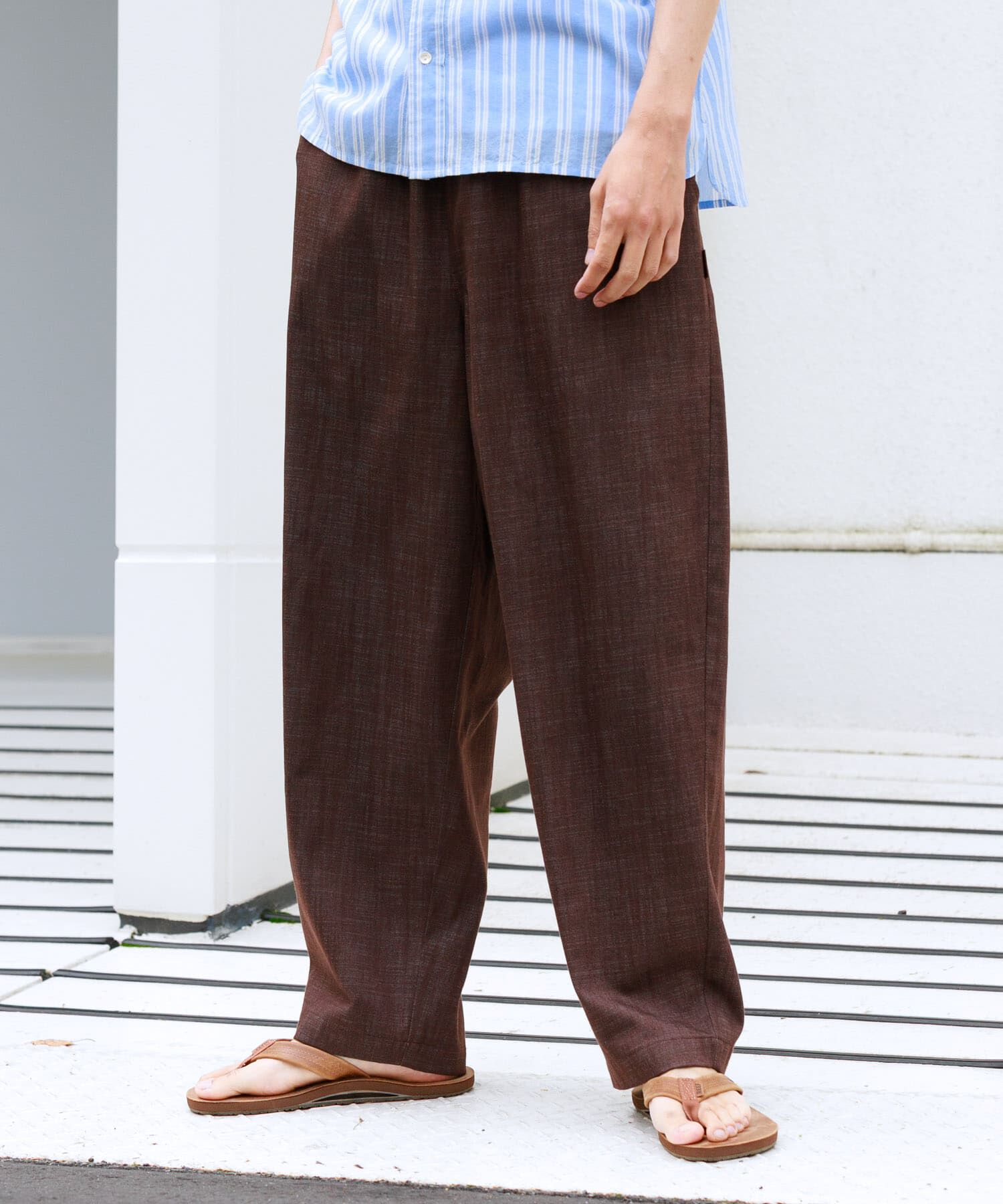 Sonny Label 「デニムライクイージーワイドパンツ」|デニム|