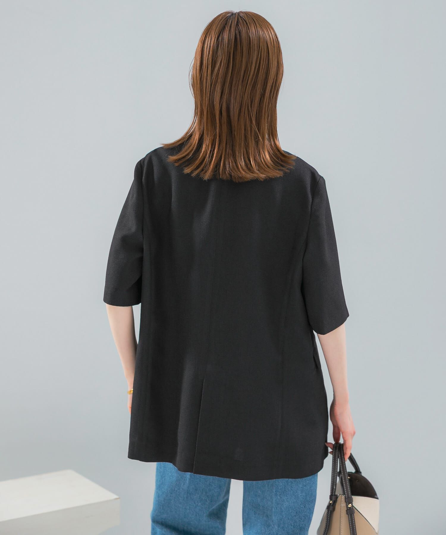 URBAN RESEARCH ROSSO「防シワ リネンライクハーフスリーブジャケット」|その他|