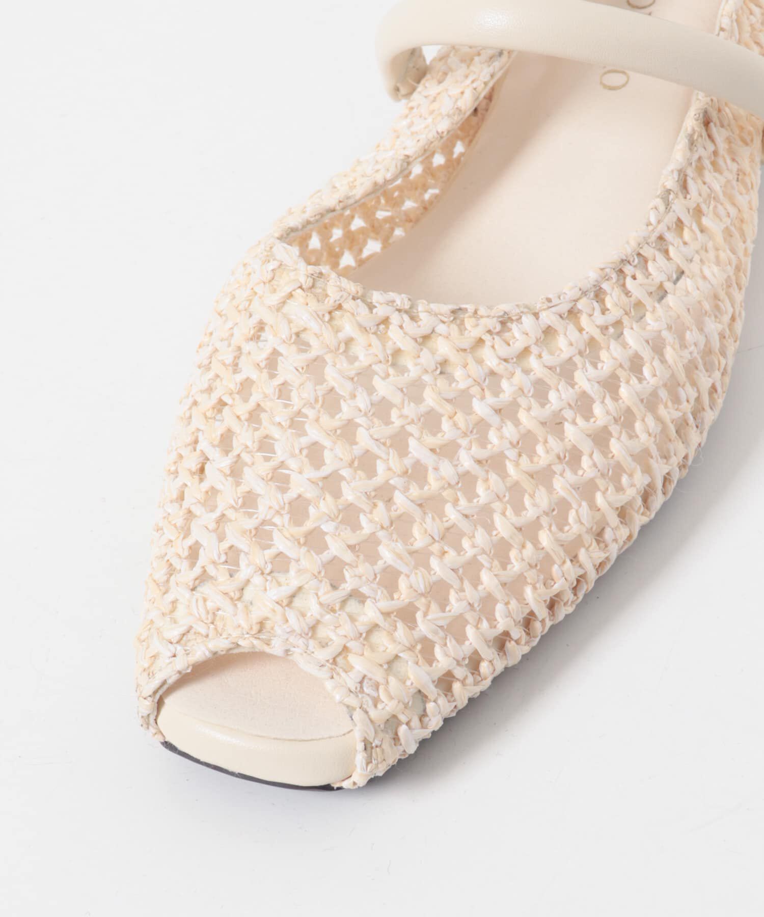 RODE SKO「ピープトゥベルトメッシュフラット」|その他|