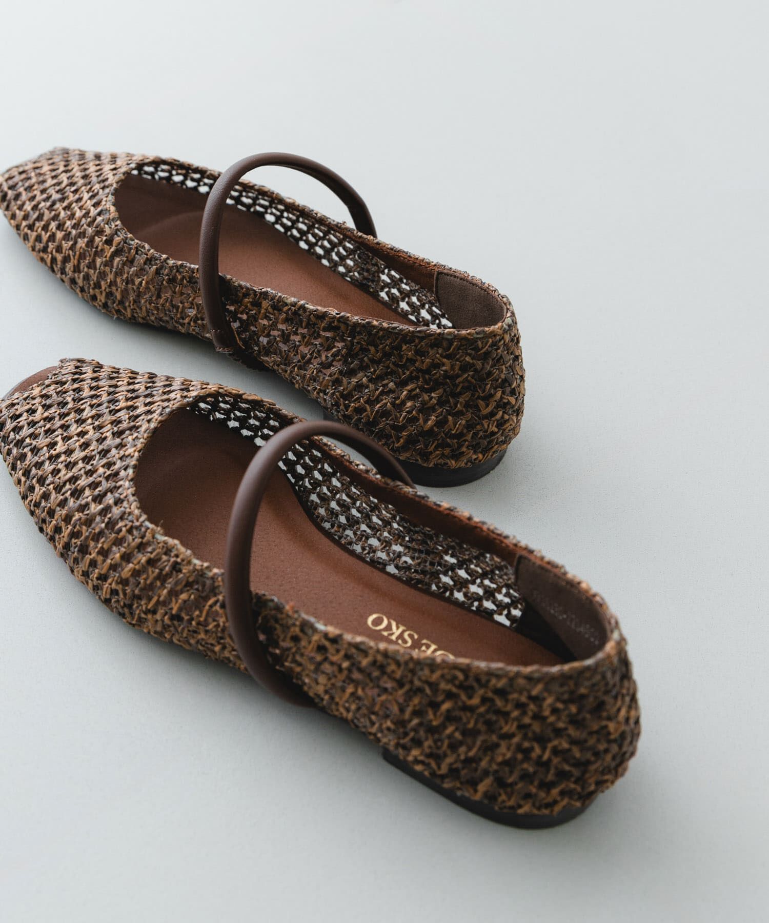 RODE SKO「ピープトゥベルトメッシュフラット」|その他|