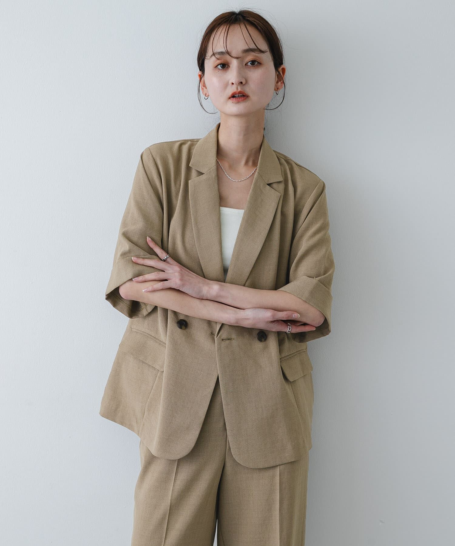 SENSE OF PLACE by URBAN RESEARCH「『UR TECH DRYLUXE』リネンライクジャケット」|その他|