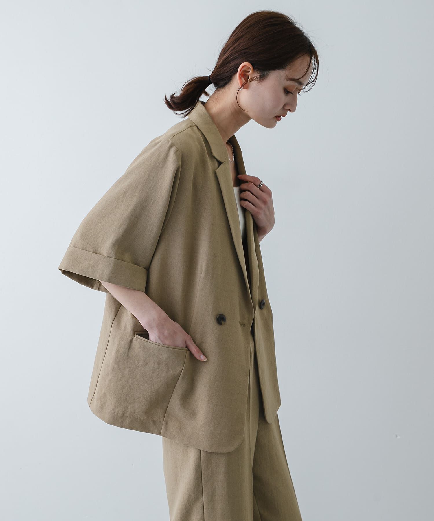 SENSE OF PLACE by URBAN RESEARCH「『UR TECH DRYLUXE』リネンライクジャケット」|その他|
