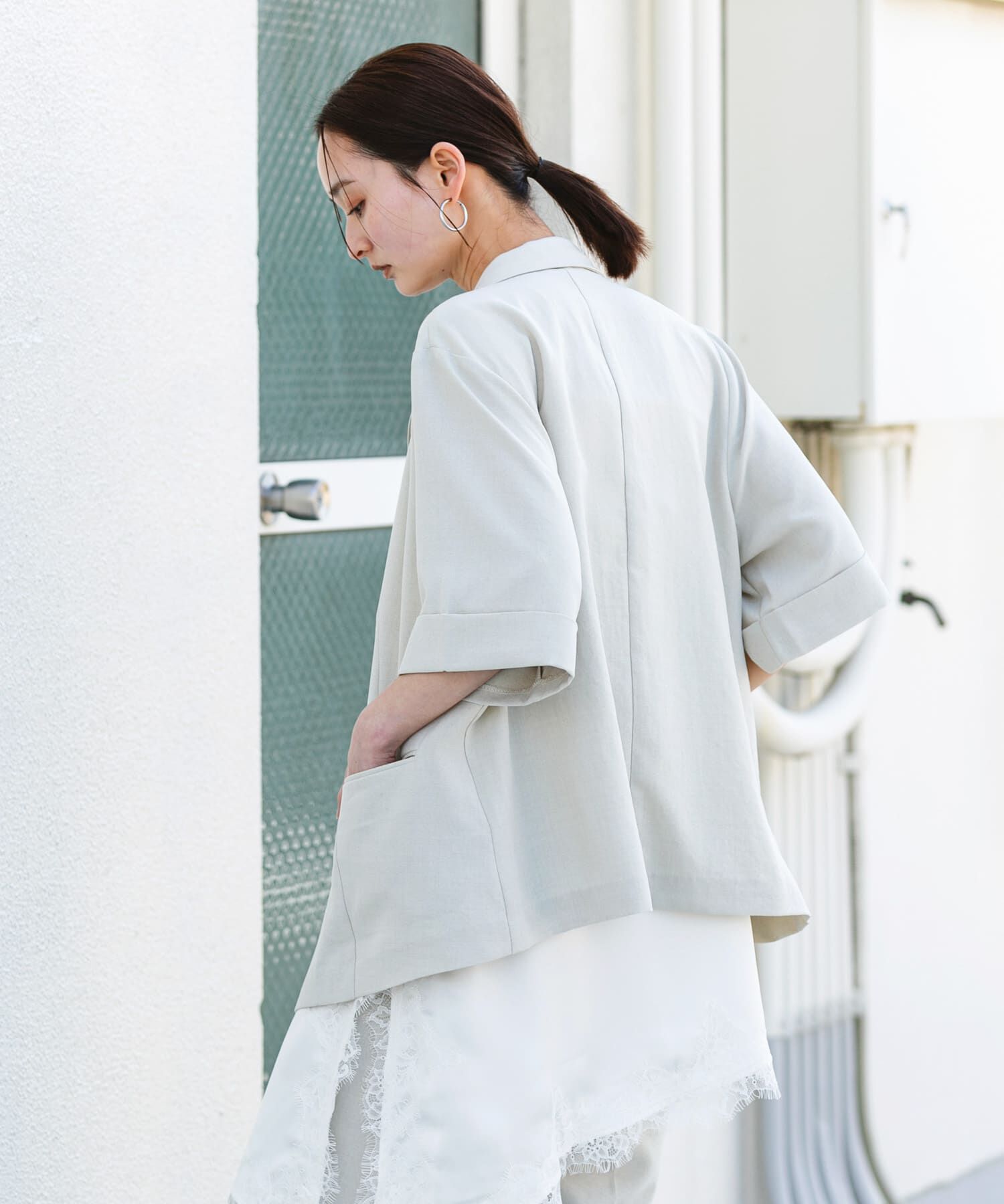 SENSE OF PLACE by URBAN RESEARCH「『UR TECH DRYLUXE』リネンライクジャケット」|その他|