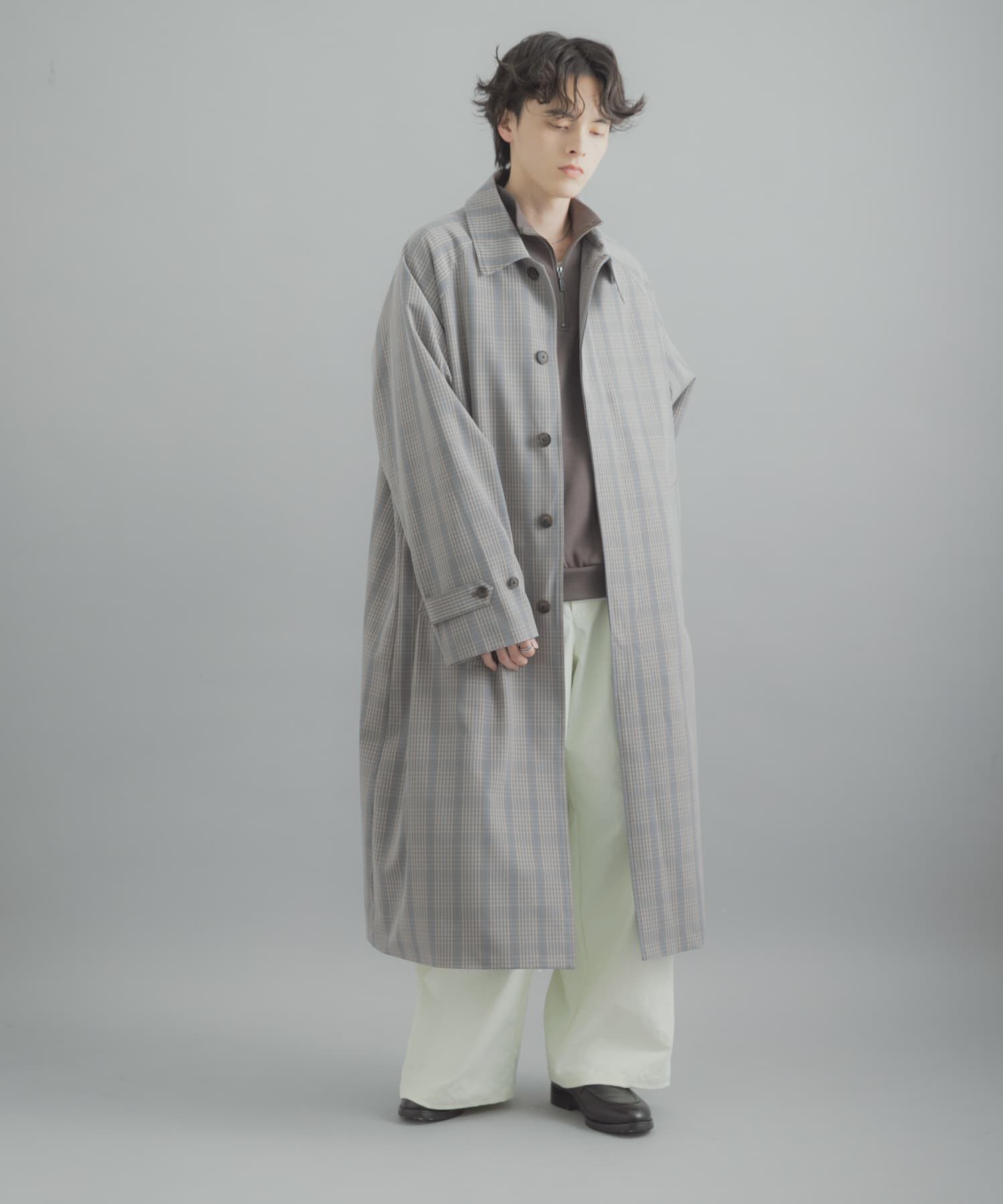 SENSE OF PLACE by URBAN RESEARCH「バルマカーンルーズコート」|ステンカラーコート|
