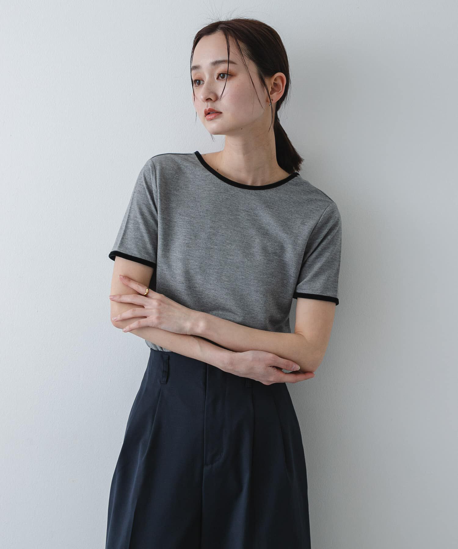 SENSE OF PLACE by URBAN RESEARCH「バックオープンリンガーTシャツ(半袖)」|Tシャツ・カットソー|