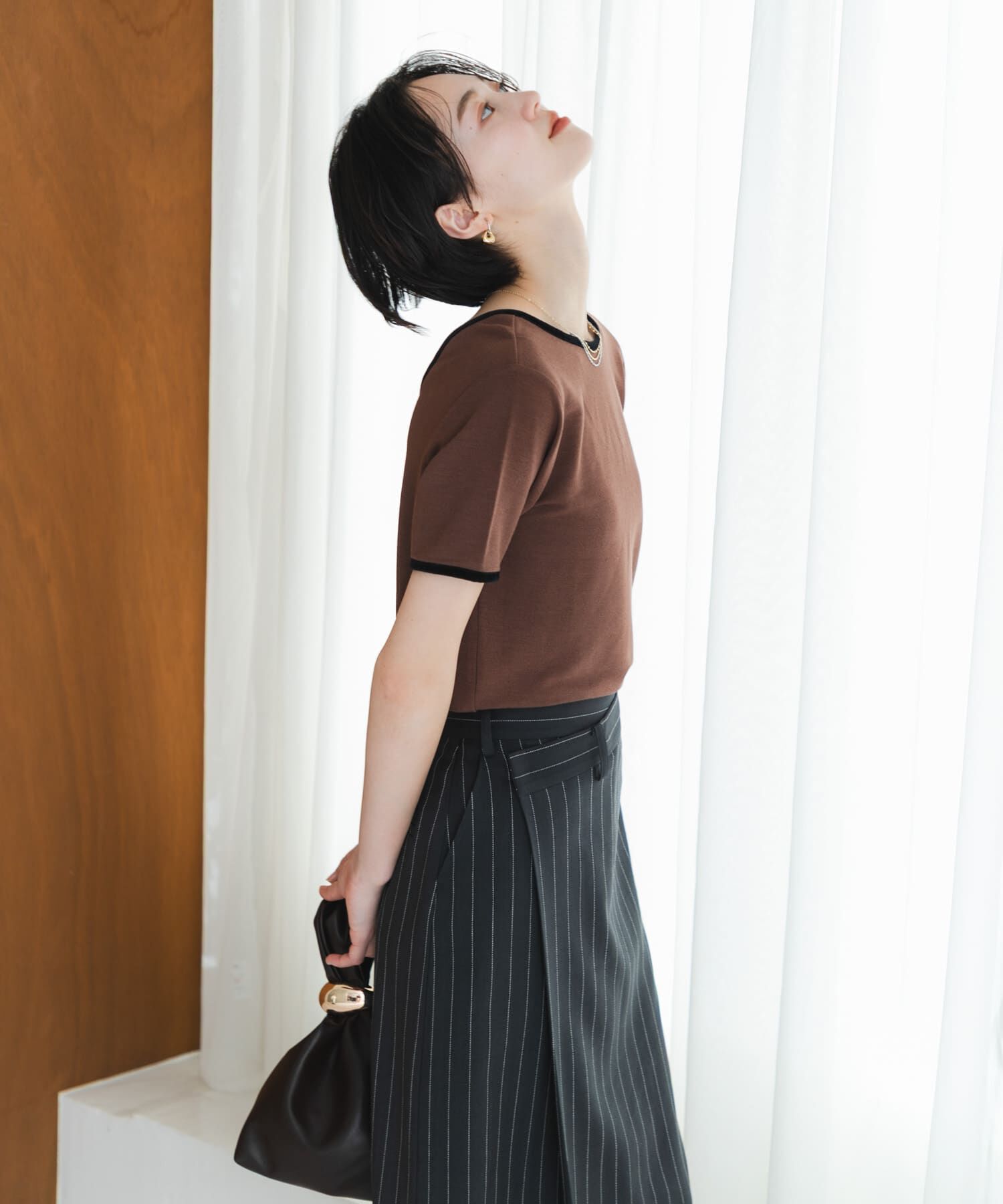 SENSE OF PLACE by URBAN RESEARCH「バックオープンリンガーTシャツ(半袖)」|Tシャツ・カットソー|