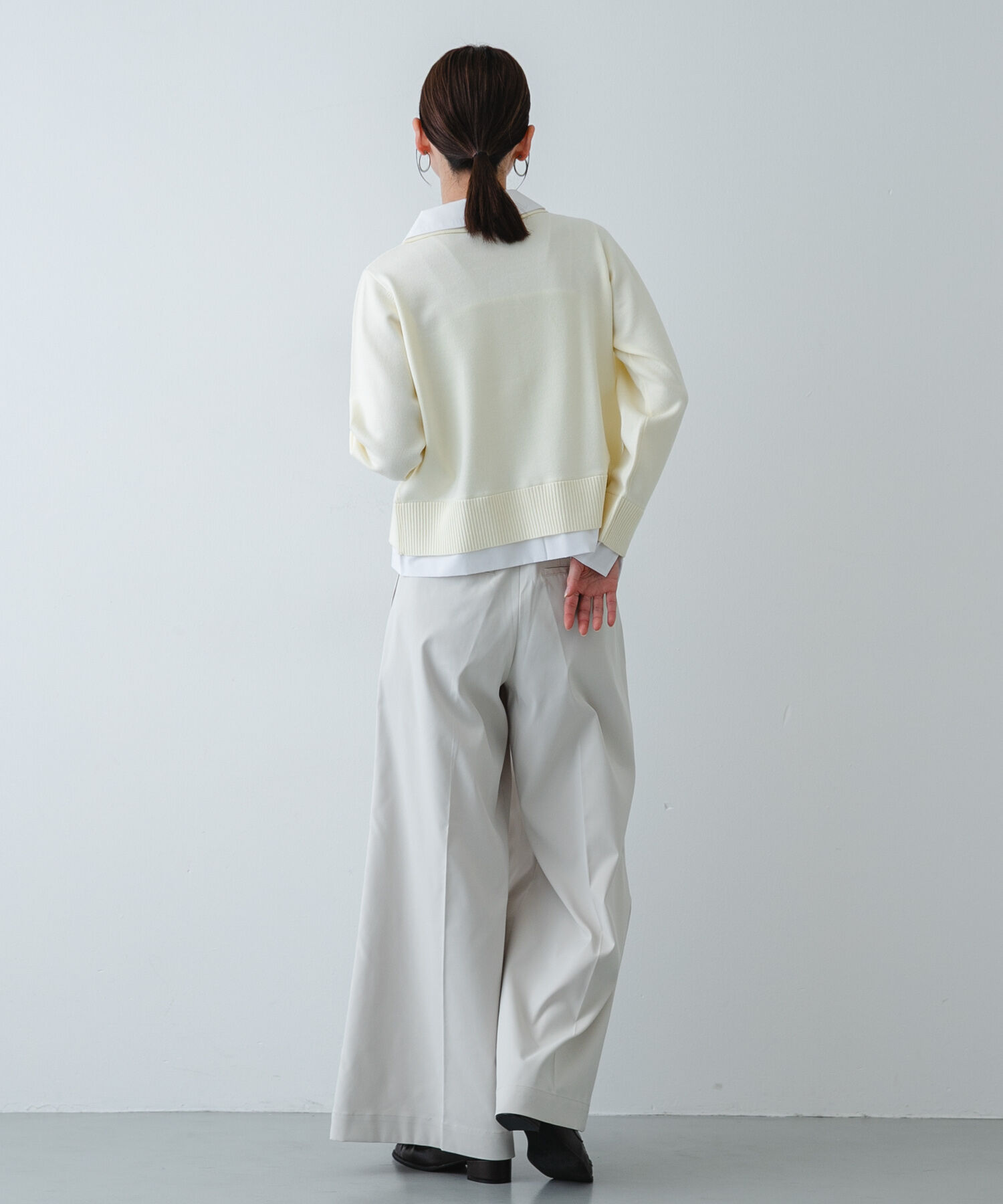 SENSE OF PLACE by URBAN RESEARCH「『洗濯可』プレートツキシャツドッキングニットカーディガン」|ニット・セーター|