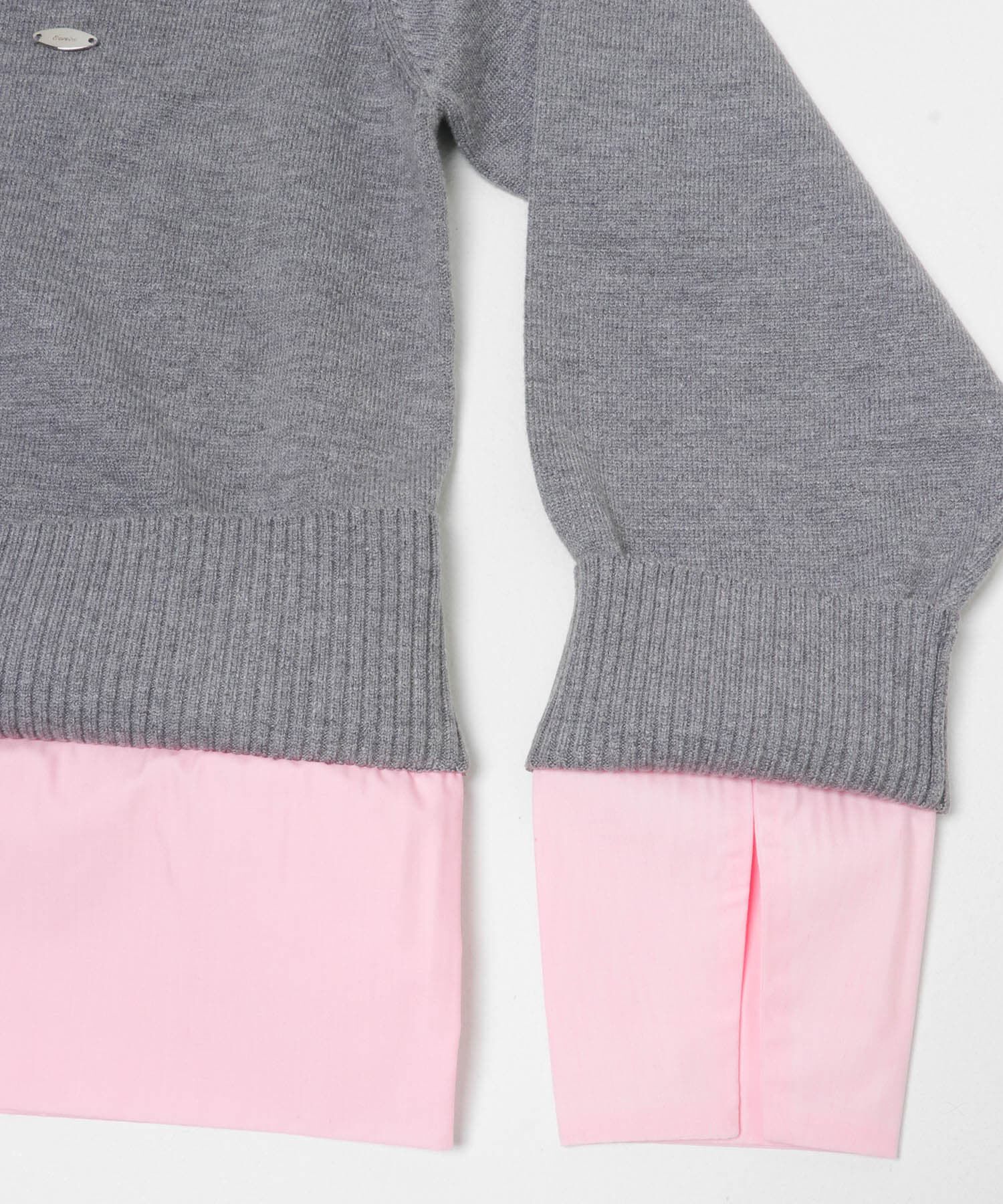 SENSE OF PLACE by URBAN RESEARCH「『洗濯可』プレートツキシャツドッキングニットカーディガン」|ニット・セーター|