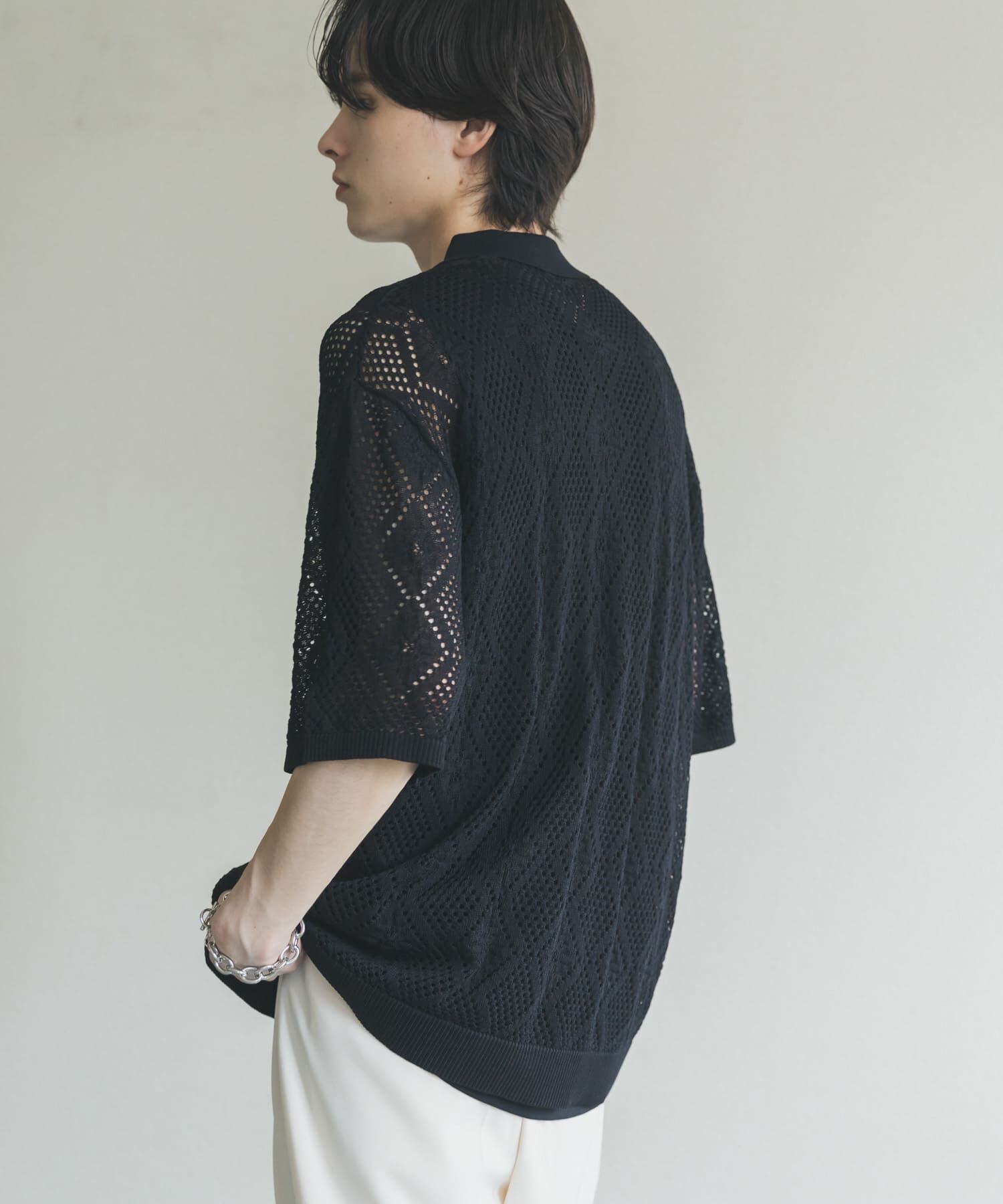 SENSE OF PLACE by URBAN RESEARCH「ドライタッチメッシュシャツカーディガン」|カーディガン|