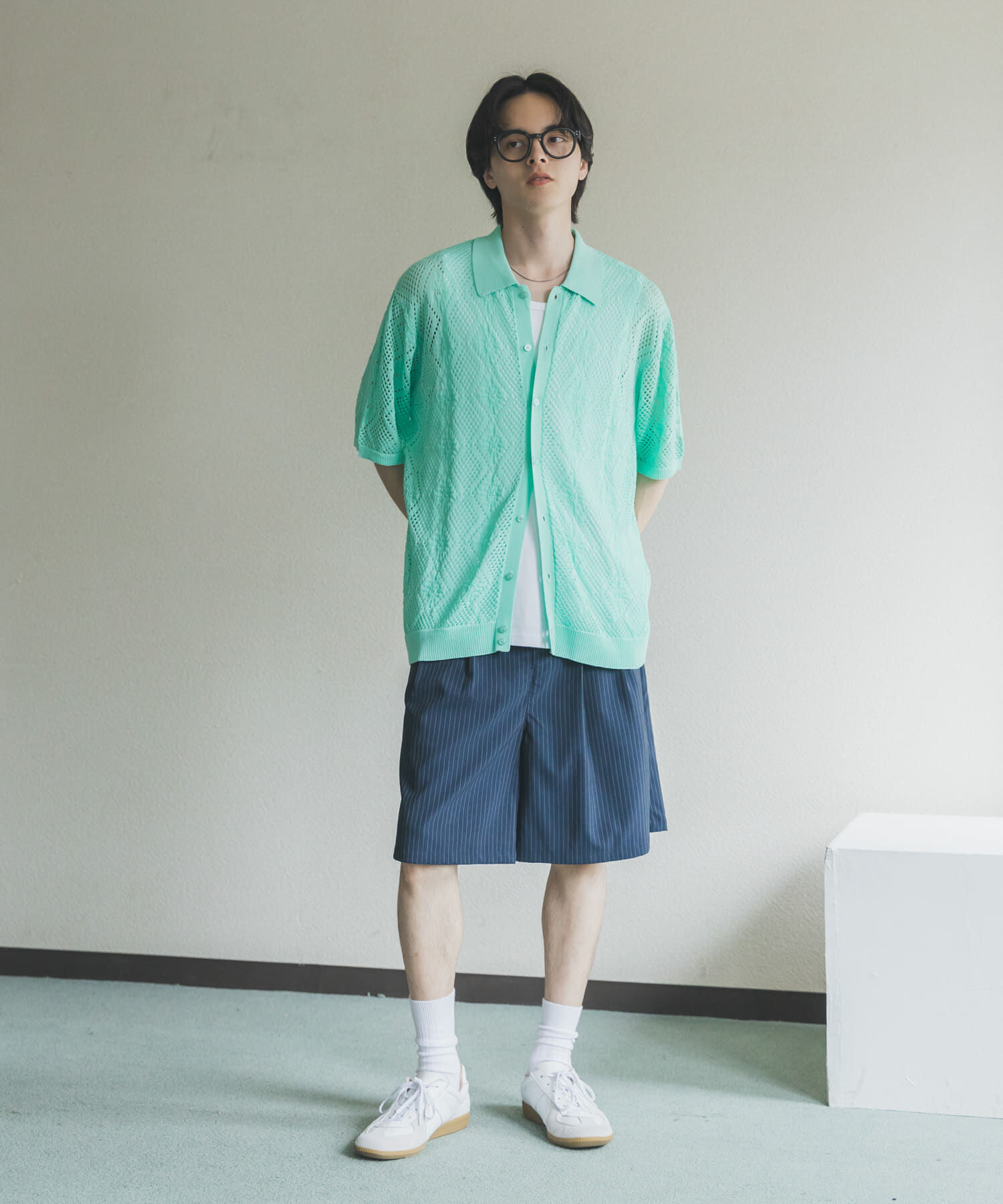 SENSE OF PLACE by URBAN RESEARCH「ドライタッチメッシュシャツカーディガン」|カーディガン|