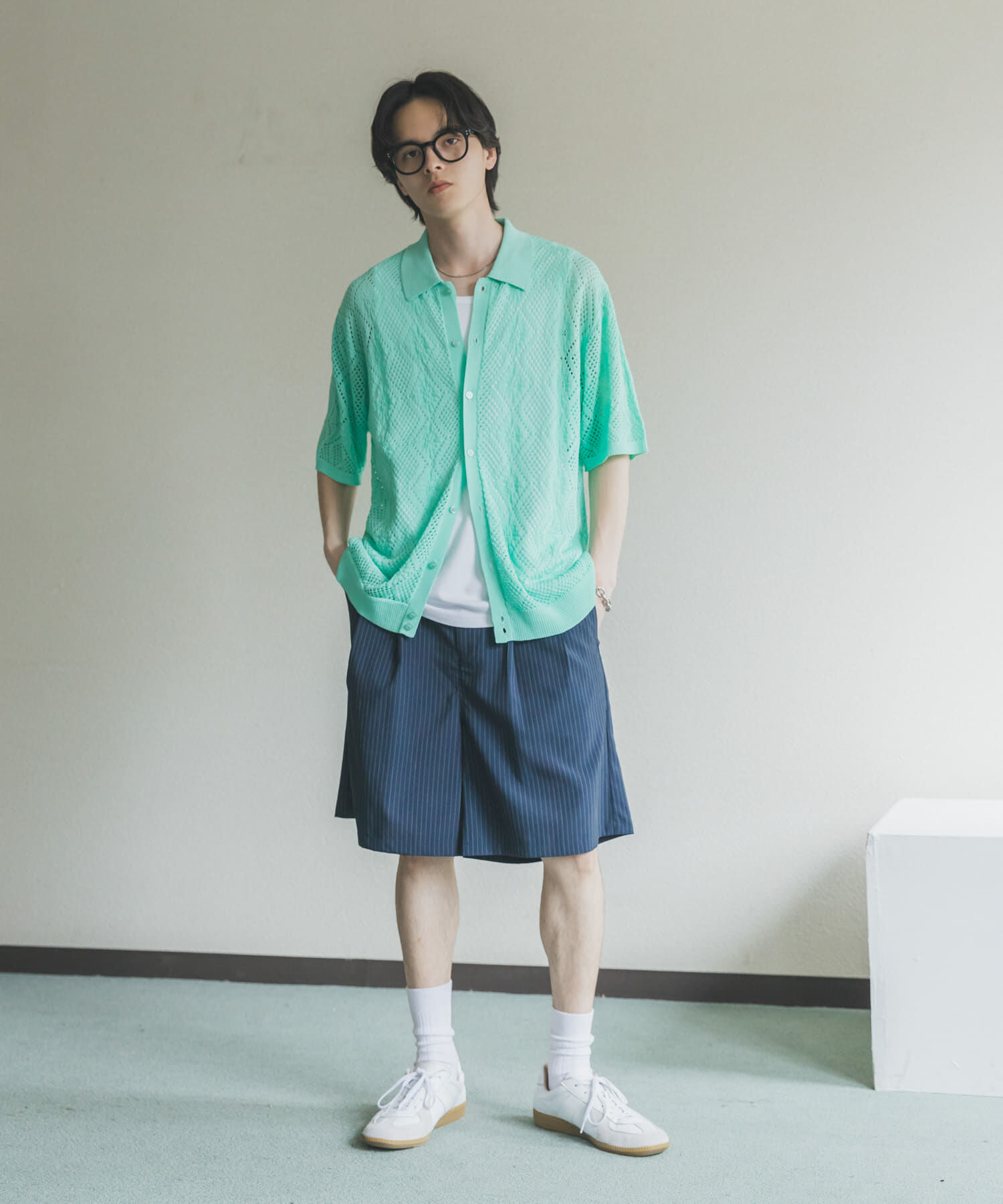 SENSE OF PLACE by URBAN RESEARCH「ドライタッチメッシュシャツカーディガン」|カーディガン|