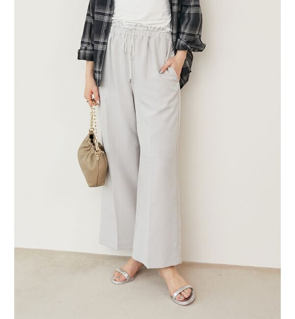  「《さらっとした素材感》タンブラーブッチャーイージーパンツ」|チノ|