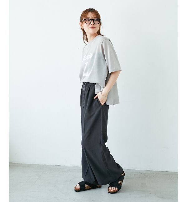  「《さらっとした素材感》タンブラーブッチャーイージーパンツ」|チノ|