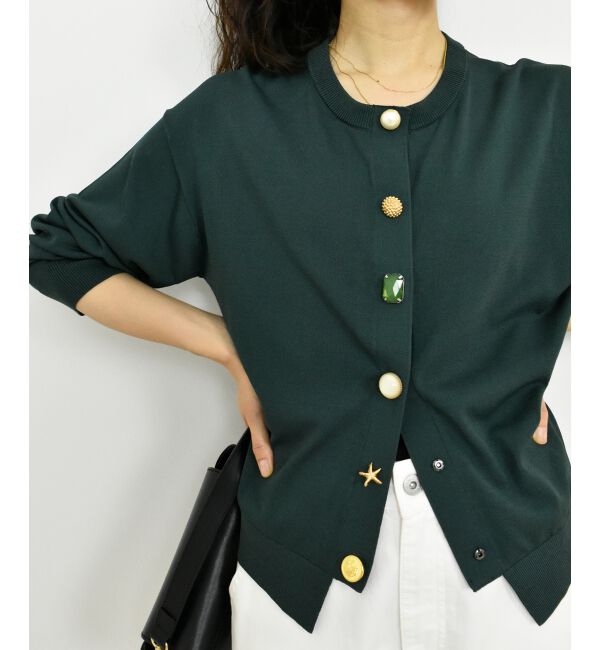  「TORRAZZO DONNA ビジューカーディガン」|カーディガン|