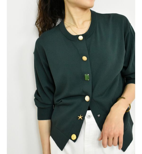  「TORRAZZO DONNA ビジューカーディガン」|カーディガン|