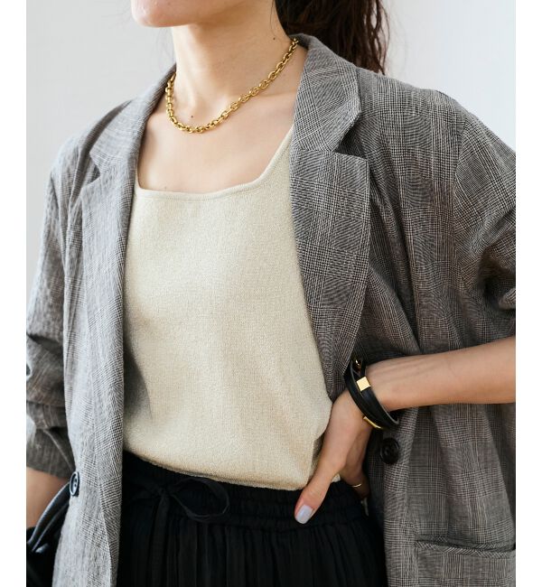  「2WAYニットタンク」|ニット・セーター|