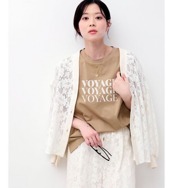  「フラワーメッシュレースカーデ」|カーディガン|