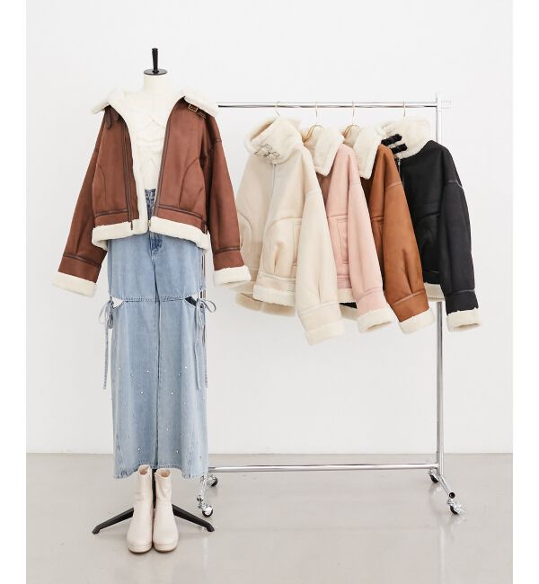  「オーバーサイズボアブルゾン」|ブルゾン・スタジャン|