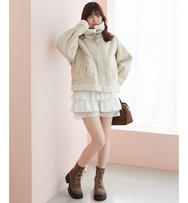  「オーバーサイズボアブルゾン」|ブルゾン・スタジャン|