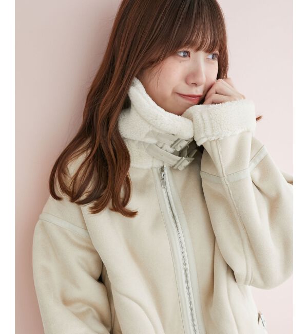  「オーバーサイズボアブルゾン」|ブルゾン・スタジャン|