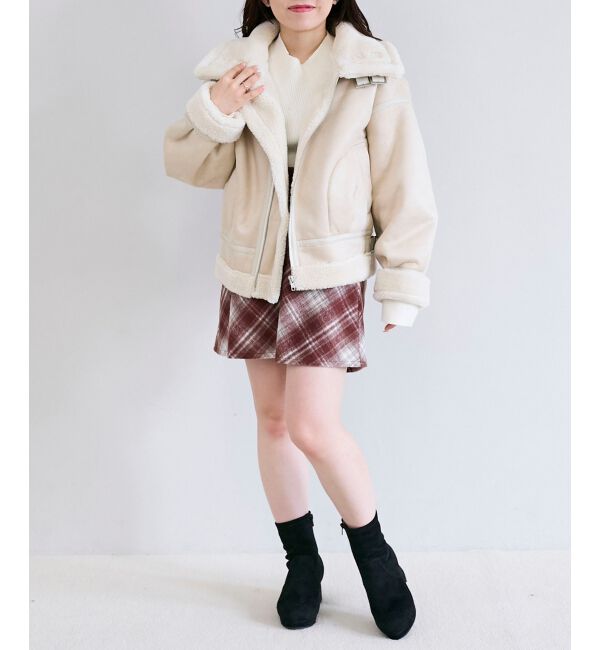  「オーバーサイズボアブルゾン」|ブルゾン・スタジャン|