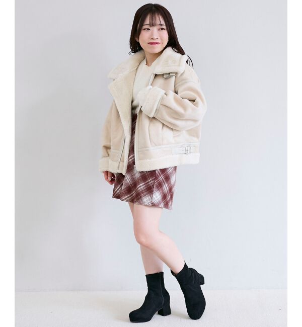  「オーバーサイズボアブルゾン」|ブルゾン・スタジャン|