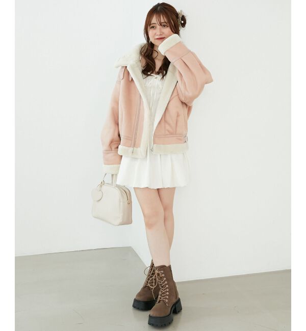  「オーバーサイズボアブルゾン」|ブルゾン・スタジャン|