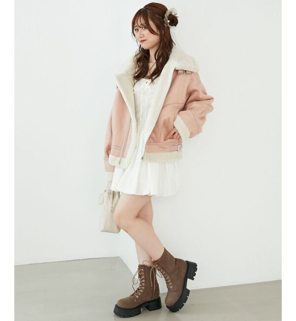  「オーバーサイズボアブルゾン」|ブルゾン・スタジャン|