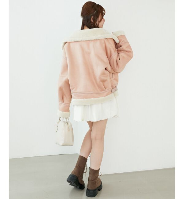  「オーバーサイズボアブルゾン」|ブルゾン・スタジャン|