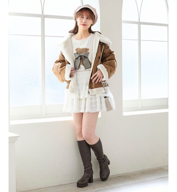  「オーバーサイズボアブルゾン」|ブルゾン・スタジャン|