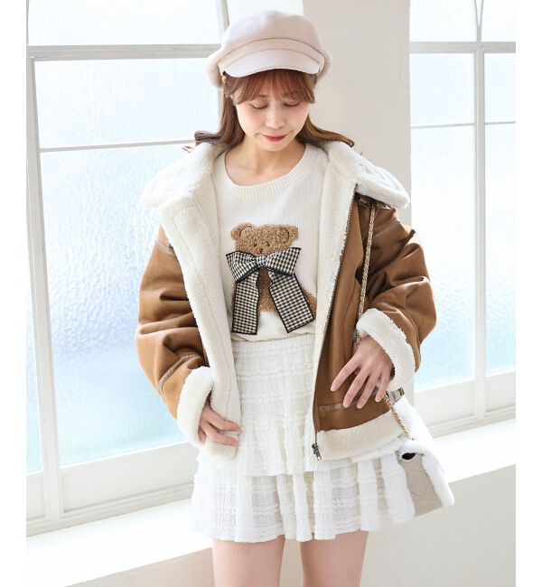  「オーバーサイズボアブルゾン」|ブルゾン・スタジャン|