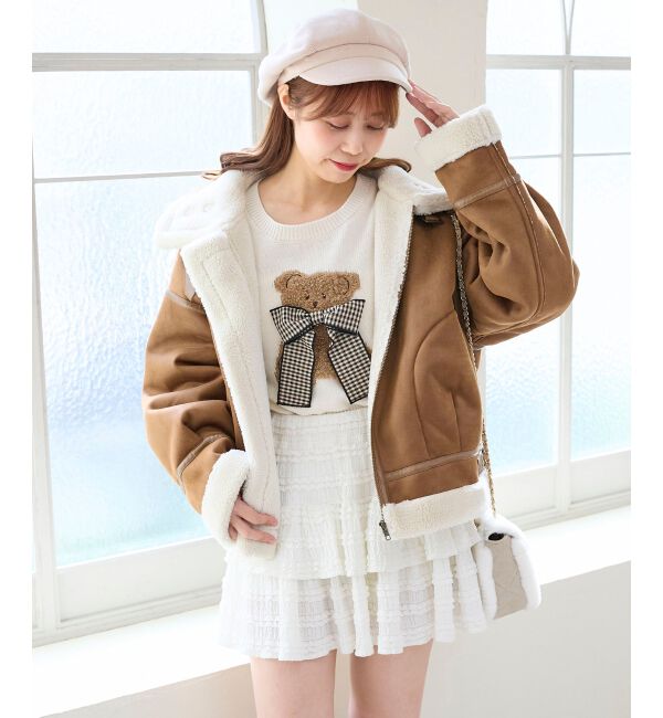  「オーバーサイズボアブルゾン」|ブルゾン・スタジャン|