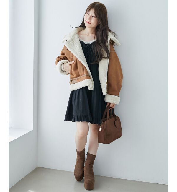  「オーバーサイズボアブルゾン」|ブルゾン・スタジャン|