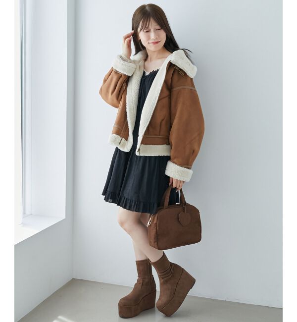  「オーバーサイズボアブルゾン」|ブルゾン・スタジャン|