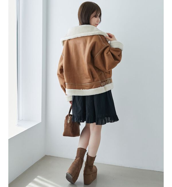  「オーバーサイズボアブルゾン」|ブルゾン・スタジャン|