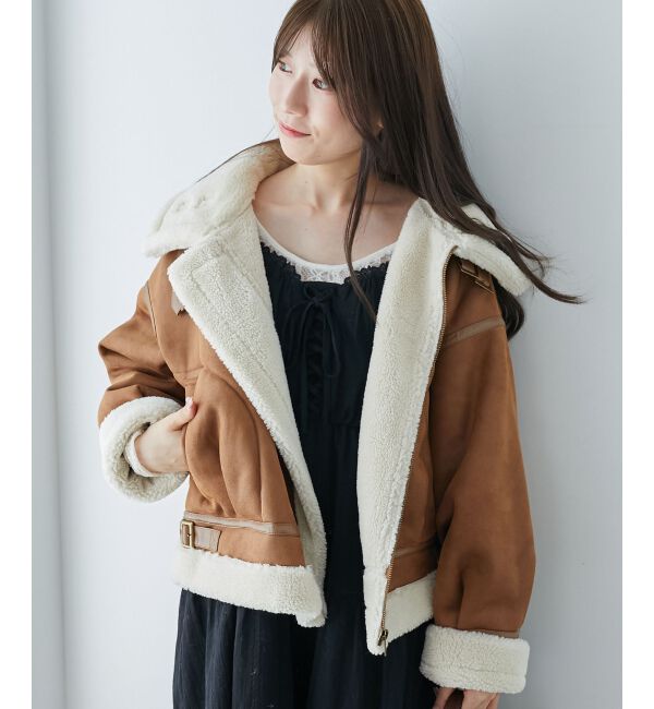  「オーバーサイズボアブルゾン」|ブルゾン・スタジャン|