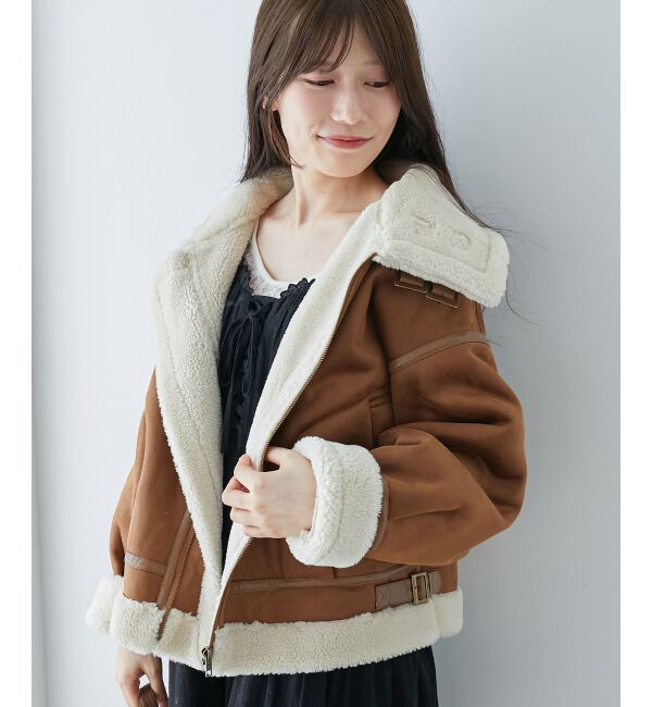  「オーバーサイズボアブルゾン」|ブルゾン・スタジャン|