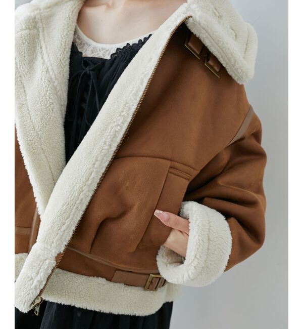  「オーバーサイズボアブルゾン」|ブルゾン・スタジャン|