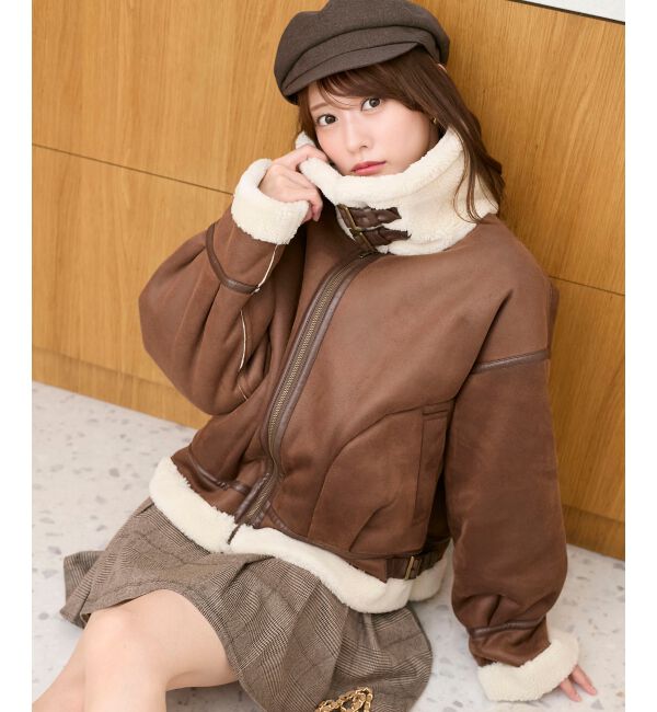  「オーバーサイズボアブルゾン」|ブルゾン・スタジャン|