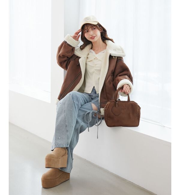  「オーバーサイズボアブルゾン」|ブルゾン・スタジャン|