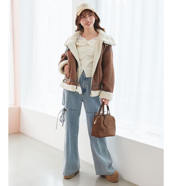  「オーバーサイズボアブルゾン」|ブルゾン・スタジャン|