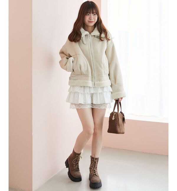  「オーバーサイズボアブルゾン」|ブルゾン・スタジャン|