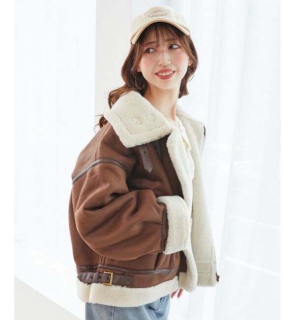  「オーバーサイズボアブルゾン」|ブルゾン・スタジャン|