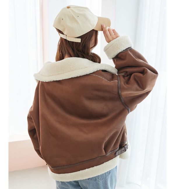  「オーバーサイズボアブルゾン」|ブルゾン・スタジャン|