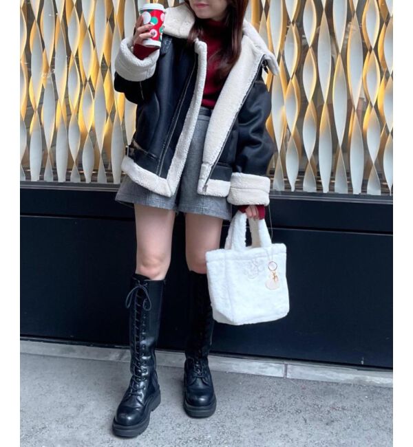  「オーバーサイズボアブルゾン」|ブルゾン・スタジャン|