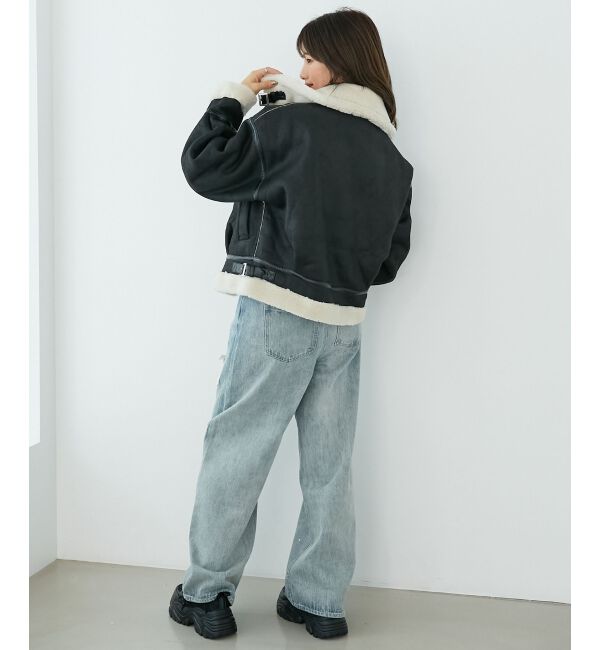  「オーバーサイズボアブルゾン」|ブルゾン・スタジャン|