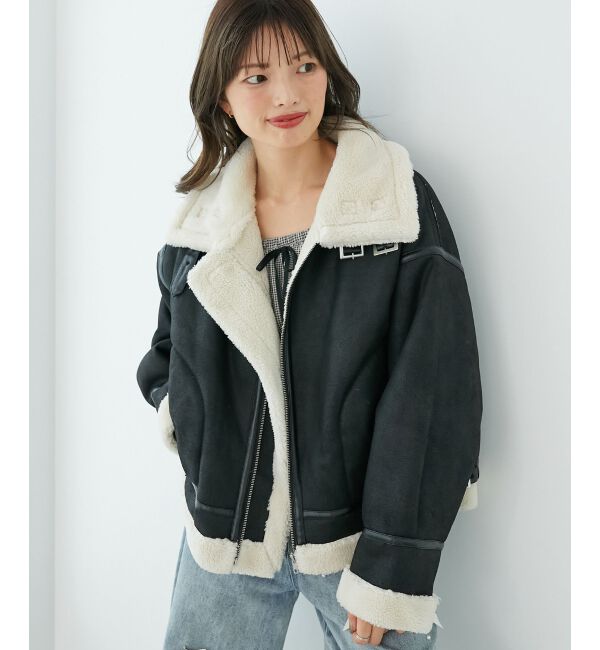  「オーバーサイズボアブルゾン」|ブルゾン・スタジャン|