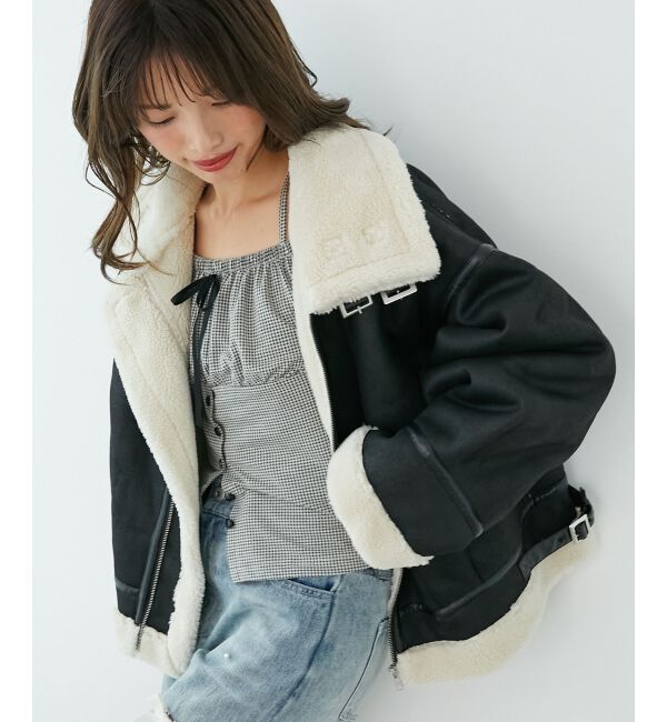  「オーバーサイズボアブルゾン」|ブルゾン・スタジャン|