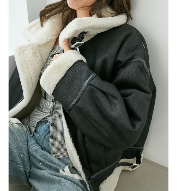  「オーバーサイズボアブルゾン」|ブルゾン・スタジャン|